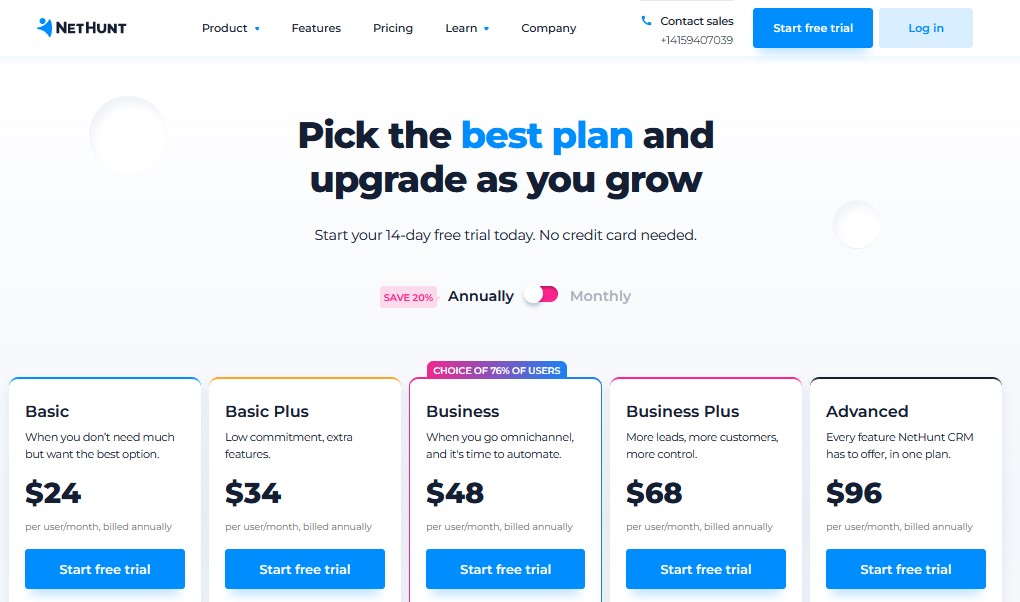 NetHunt CRM Pricing, Features, Reviews and Alternatives