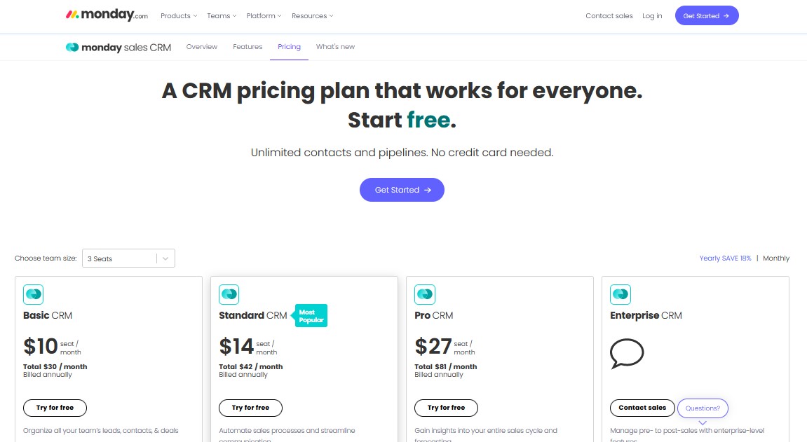 monday sales CRM Pricing, Features, Reviews and Alternatives